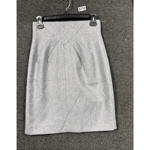 Robert Rodriguez Wool Pencil Skirt Womens Size 2 Black Lined Casual Super Soft